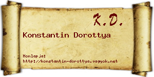 Konstantin Dorottya névjegykártya